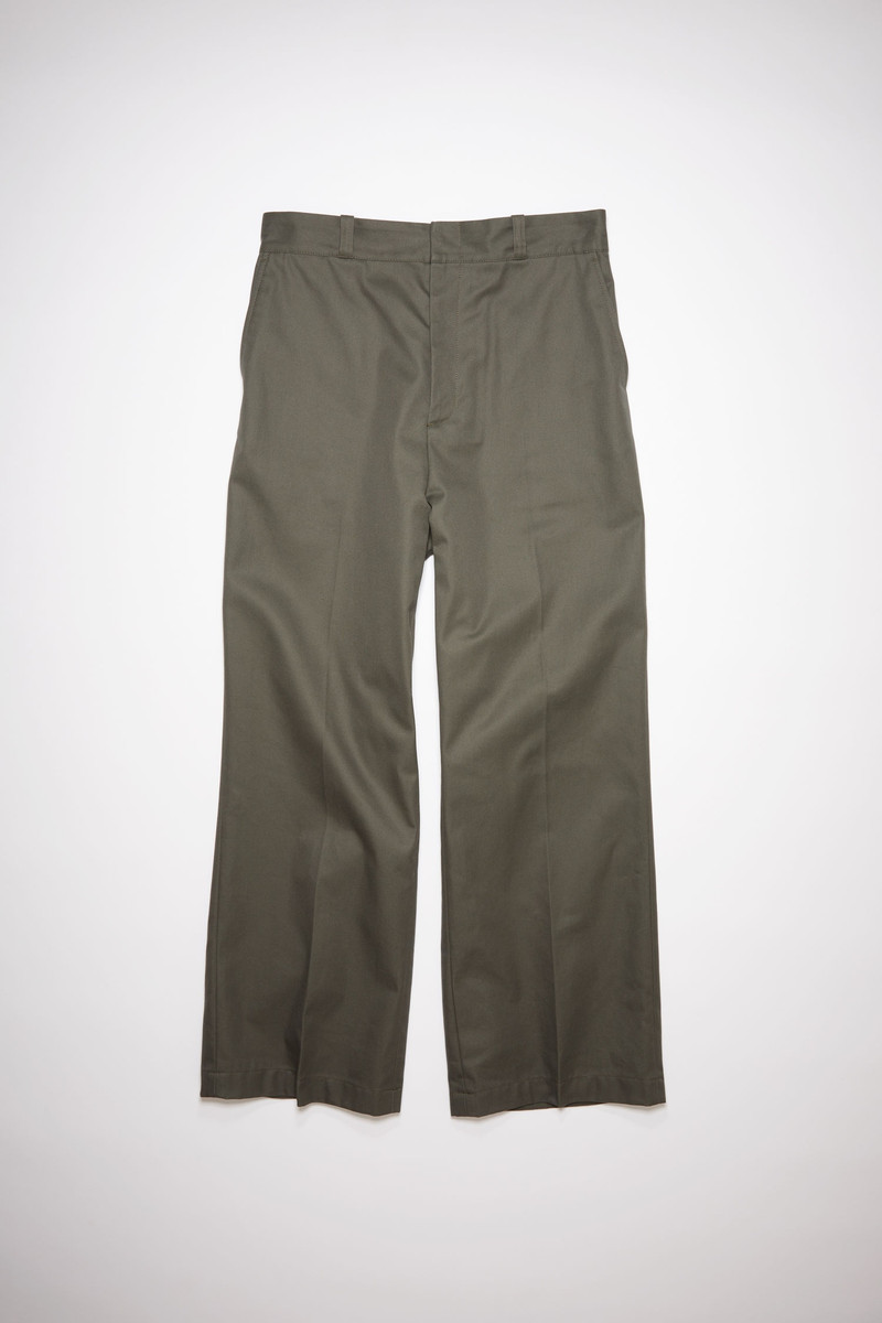Wide leg trousers - Olive green 5
