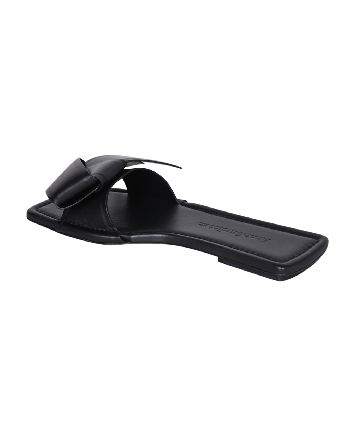 【送料&関税込】Acne Studios Musubi Black Sandals Acne Studios Musubi leather sandal - Black | REVERSIBLE