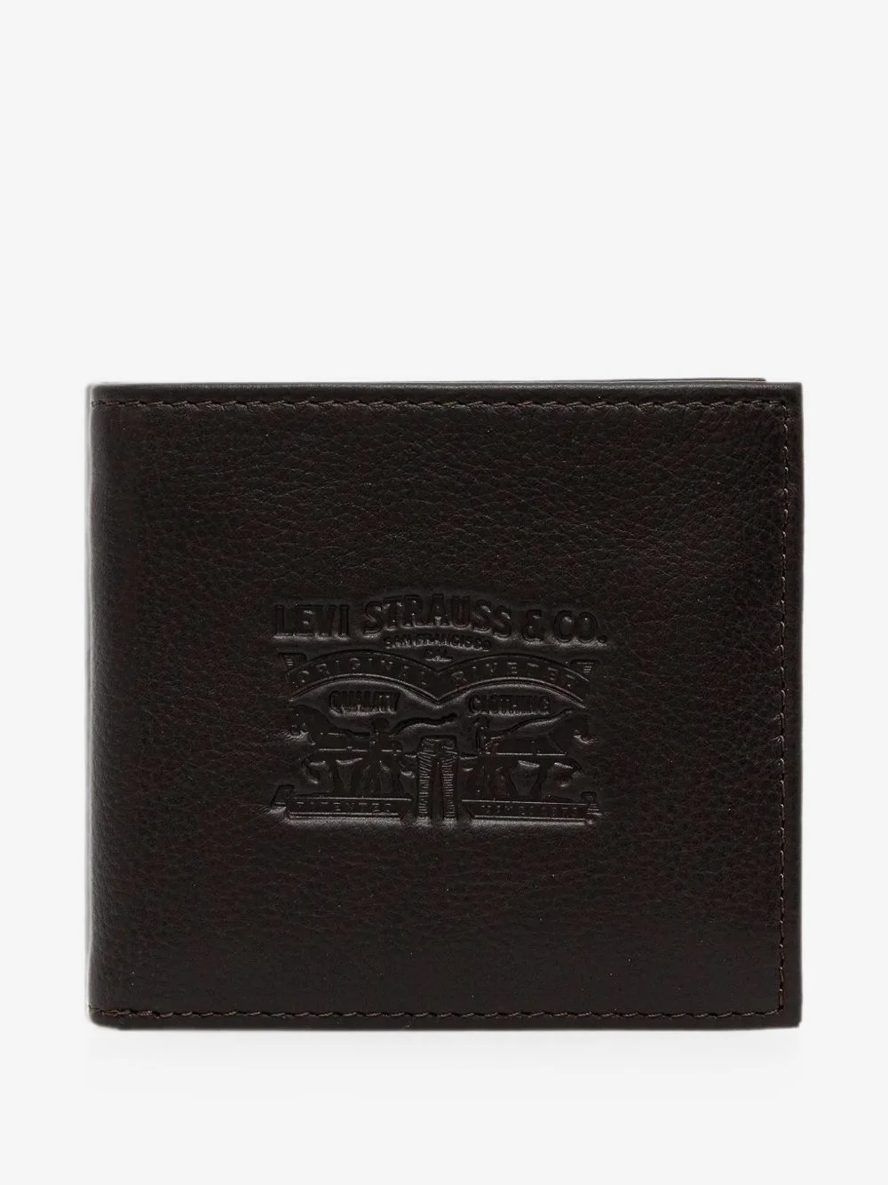 logo-debossed bifold wallet - 1