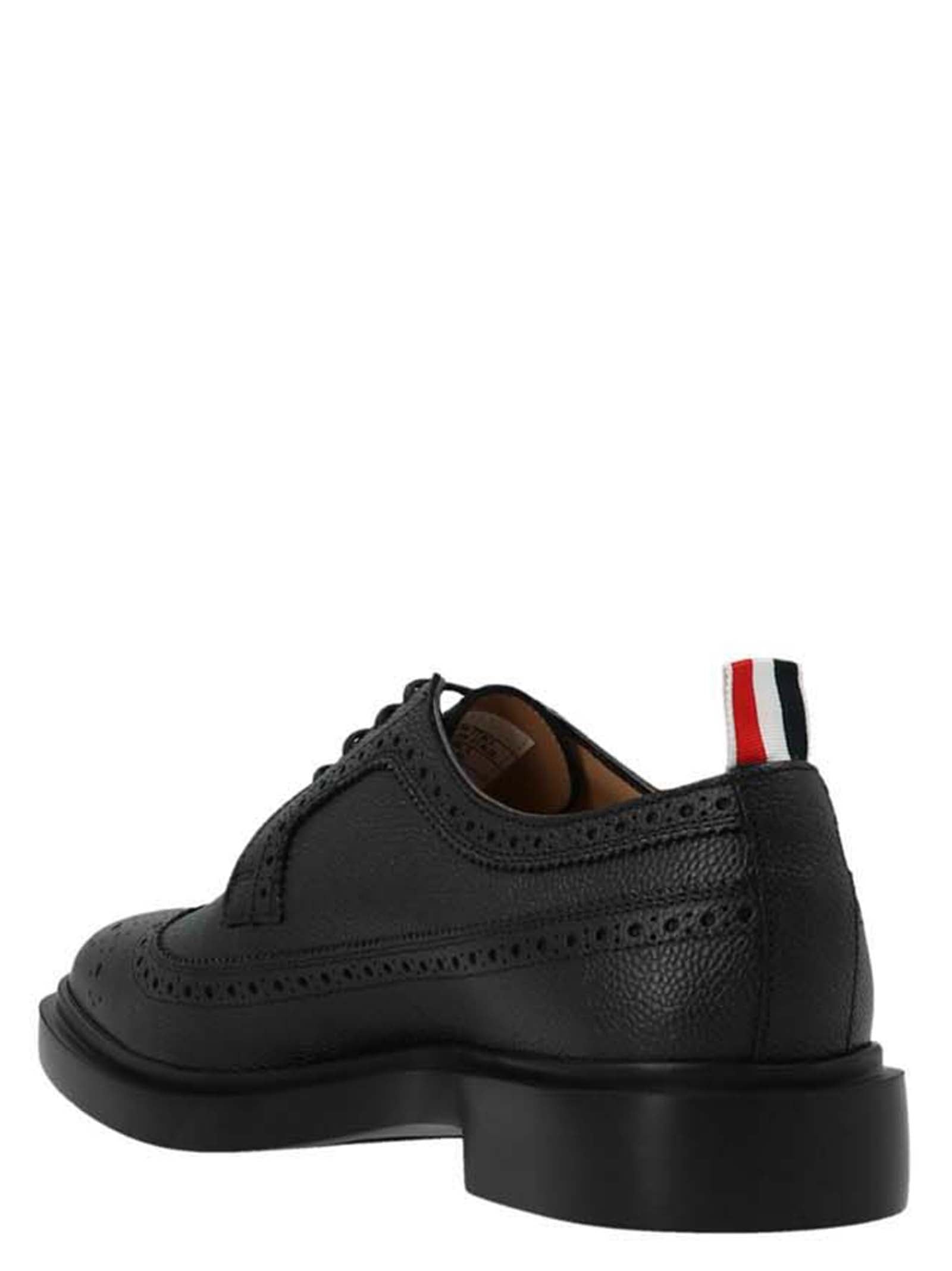 Classic Longwing Lace Up Shoes Black - 2