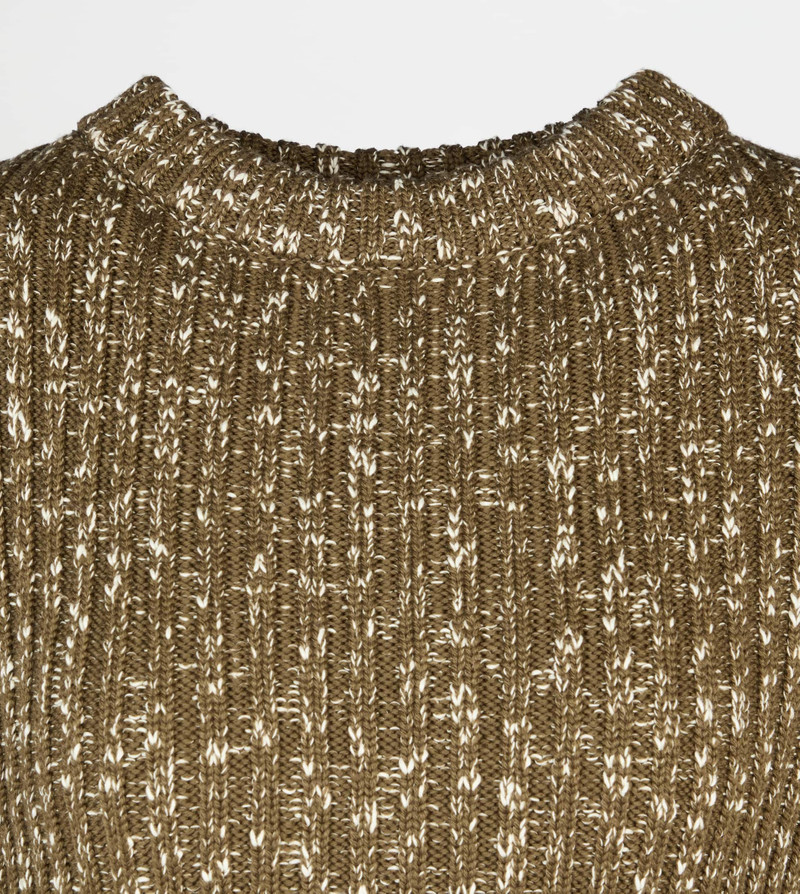 PULLOVER IN MOULINÉ KNIT - GREEN 6