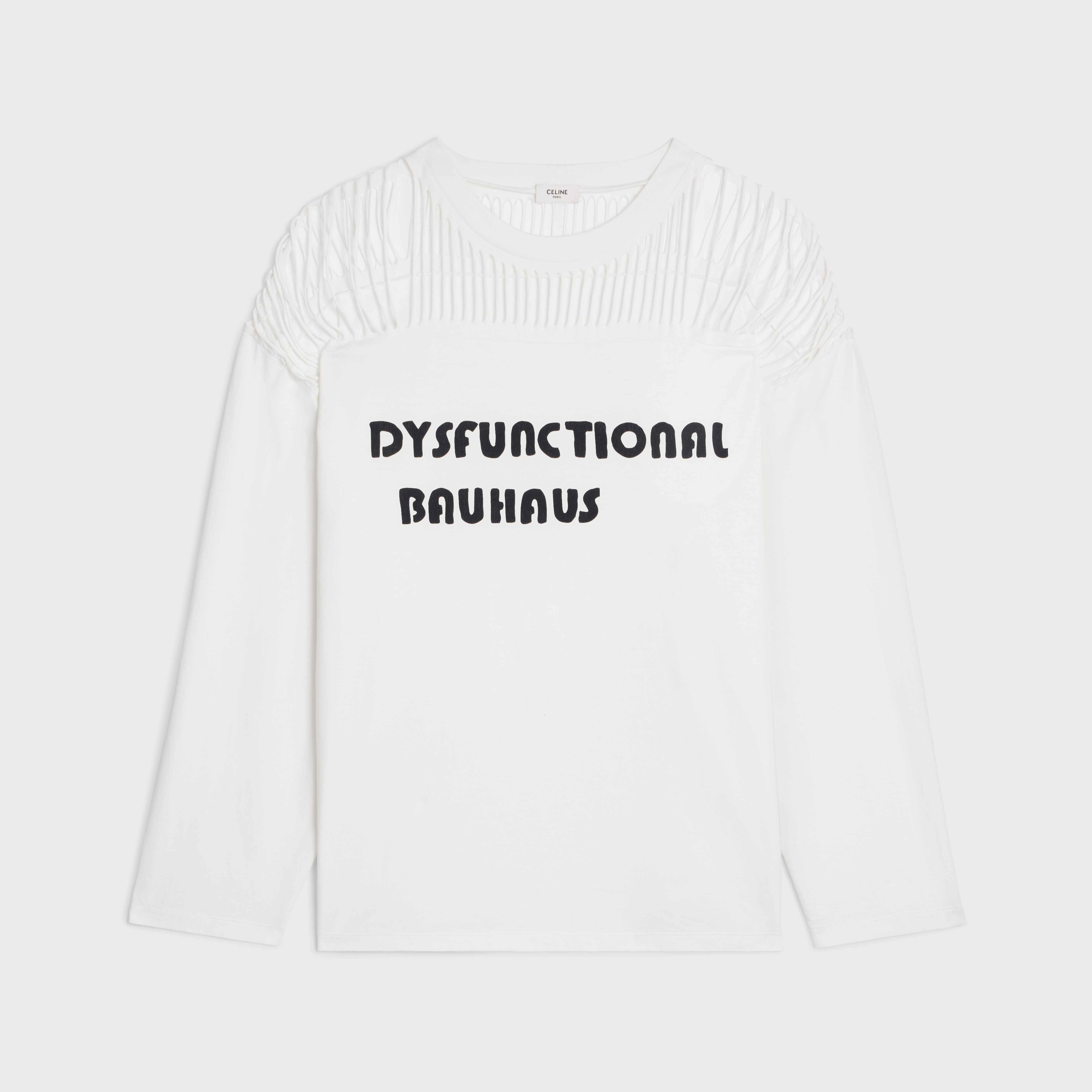 Dysfunctional bauhaus cutout t-shirt in cotton jersey - 1
