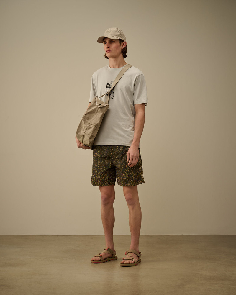 C.P. Company Flatt Nylon Sashiko Printed Swim Shorts outlook