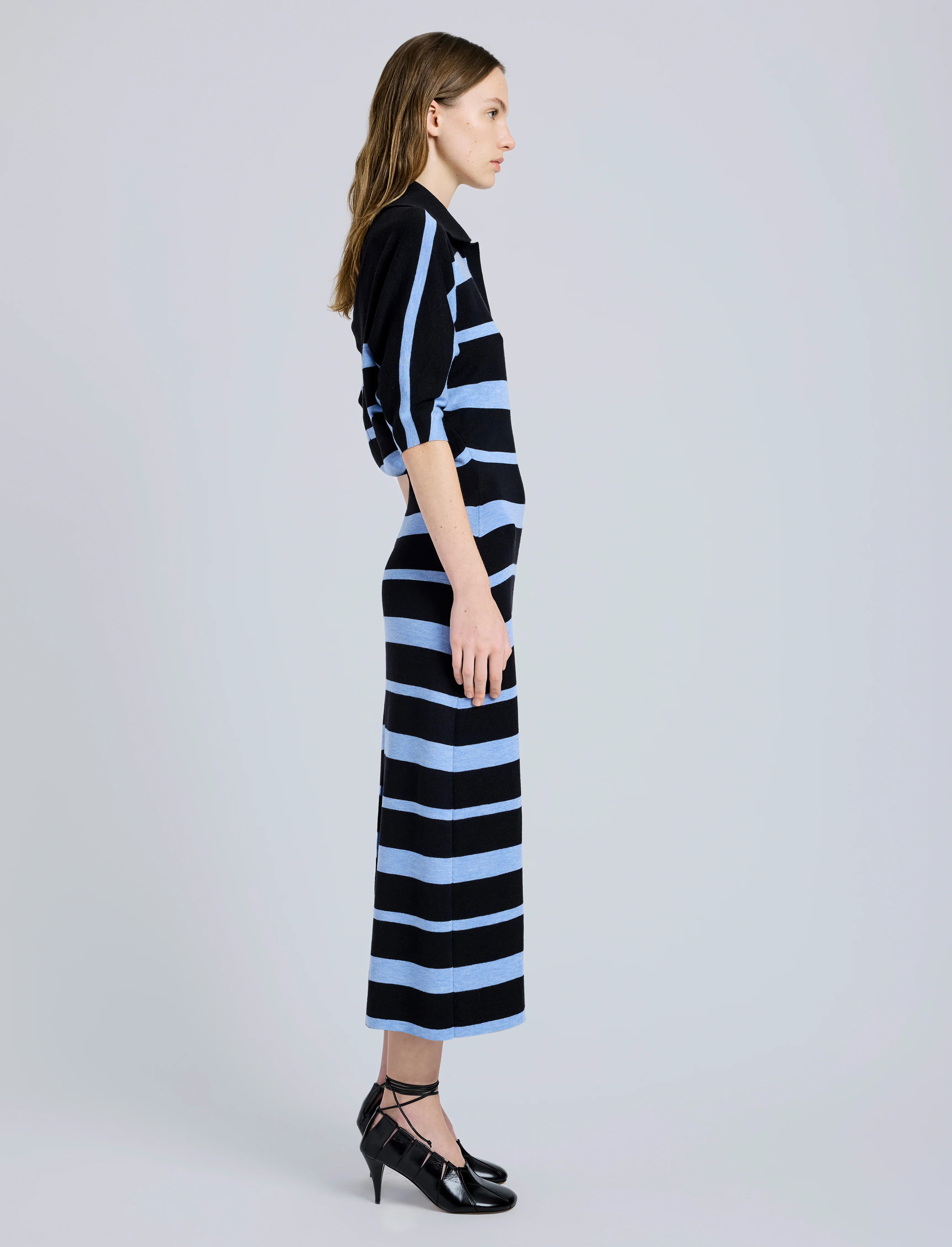 Solana Dress in Superfine Merino Silk - 3