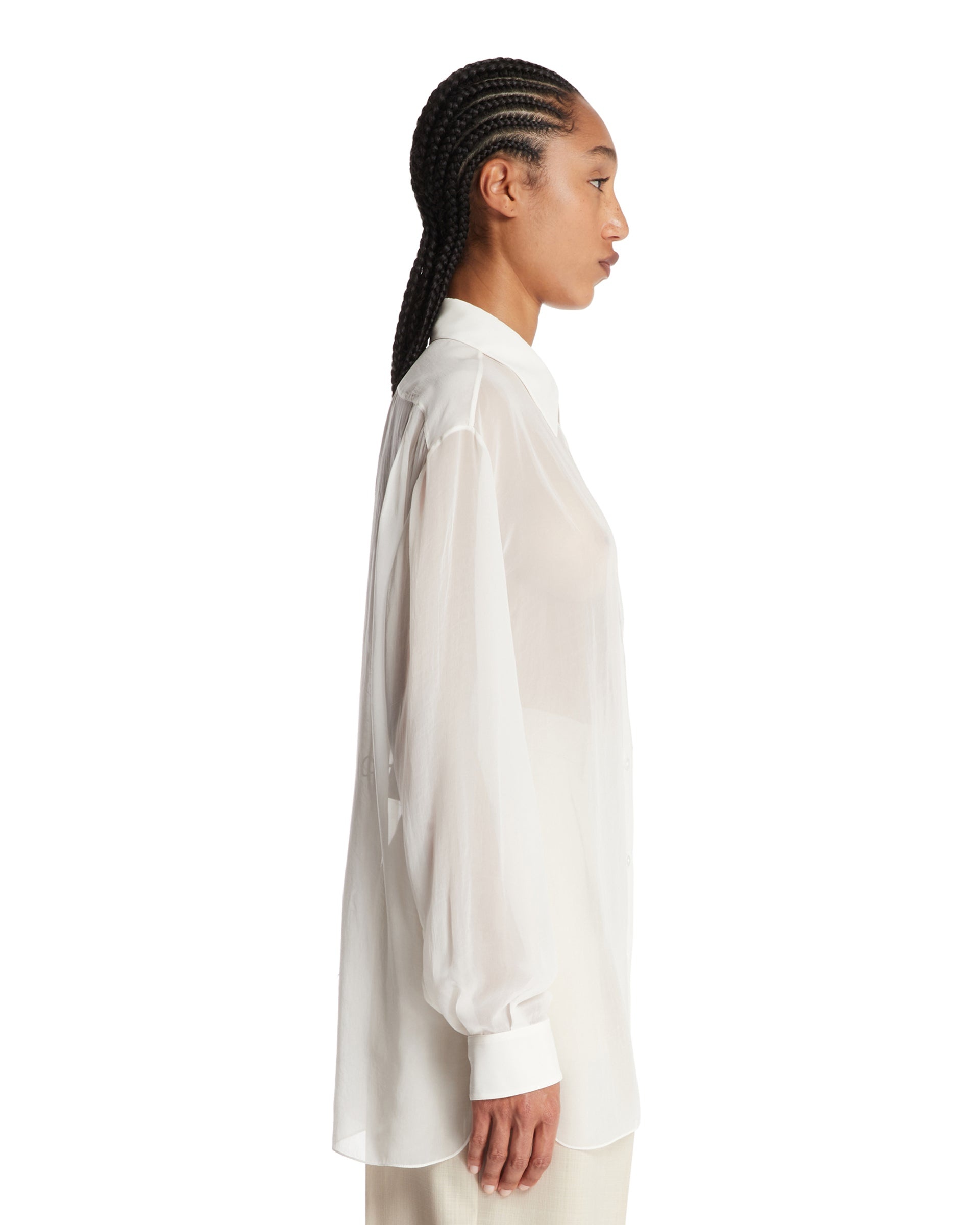 White Nesson Cupro Shirt - 5