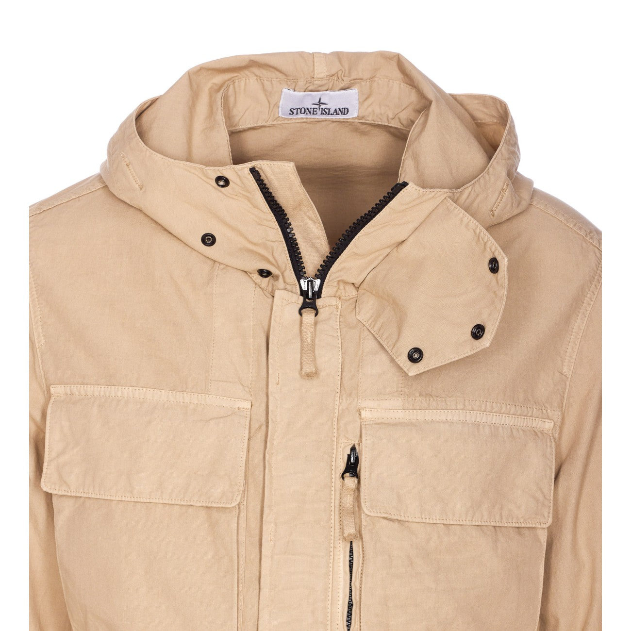 Stone Island Men Canvas Weave Cotton Logo Jacket - 4