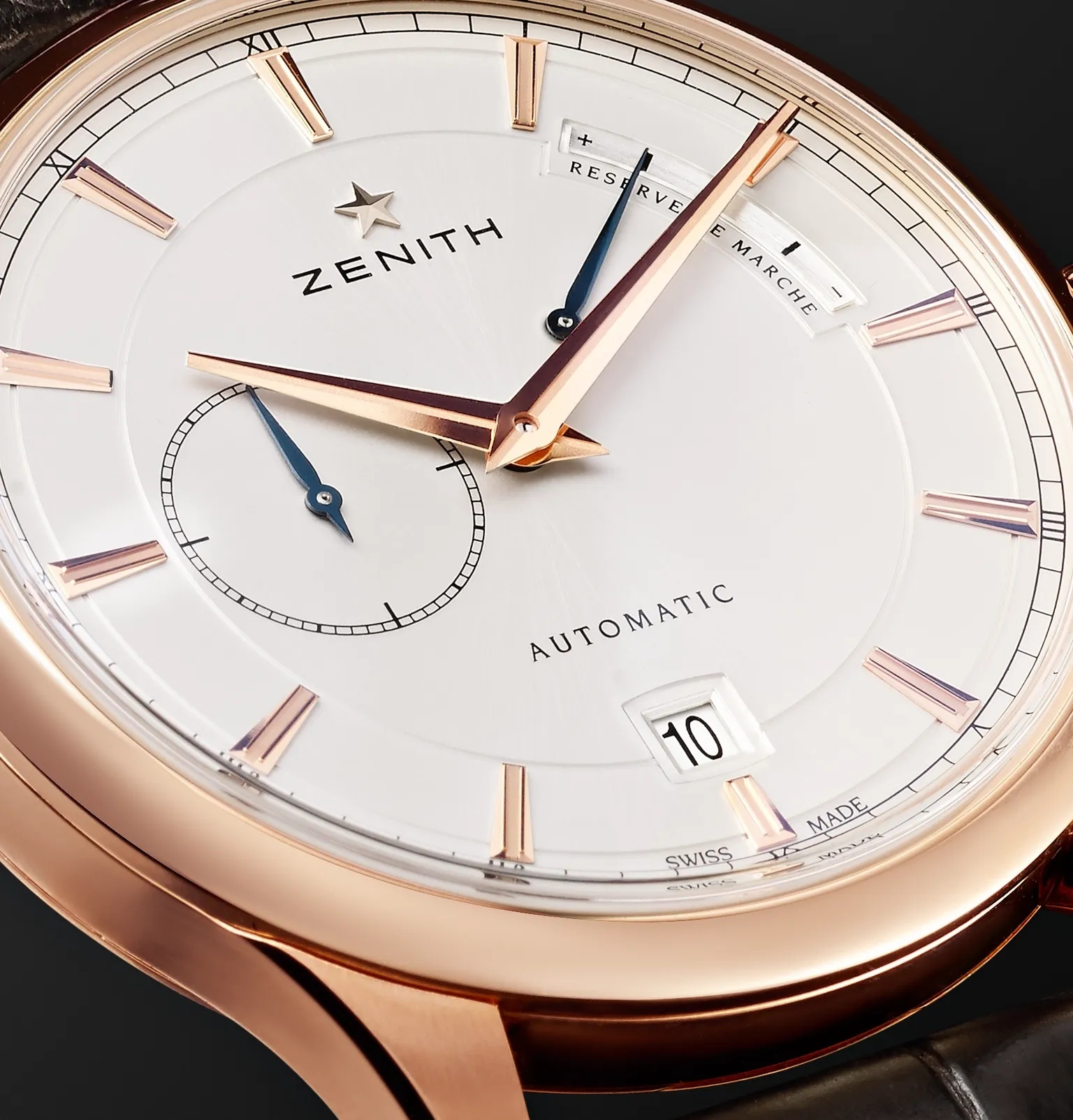 Power Reserve 40mm 18-Karat Rose Gold and Alligator Watch, Ref. No. 18.2121.685/01.C498 - 6