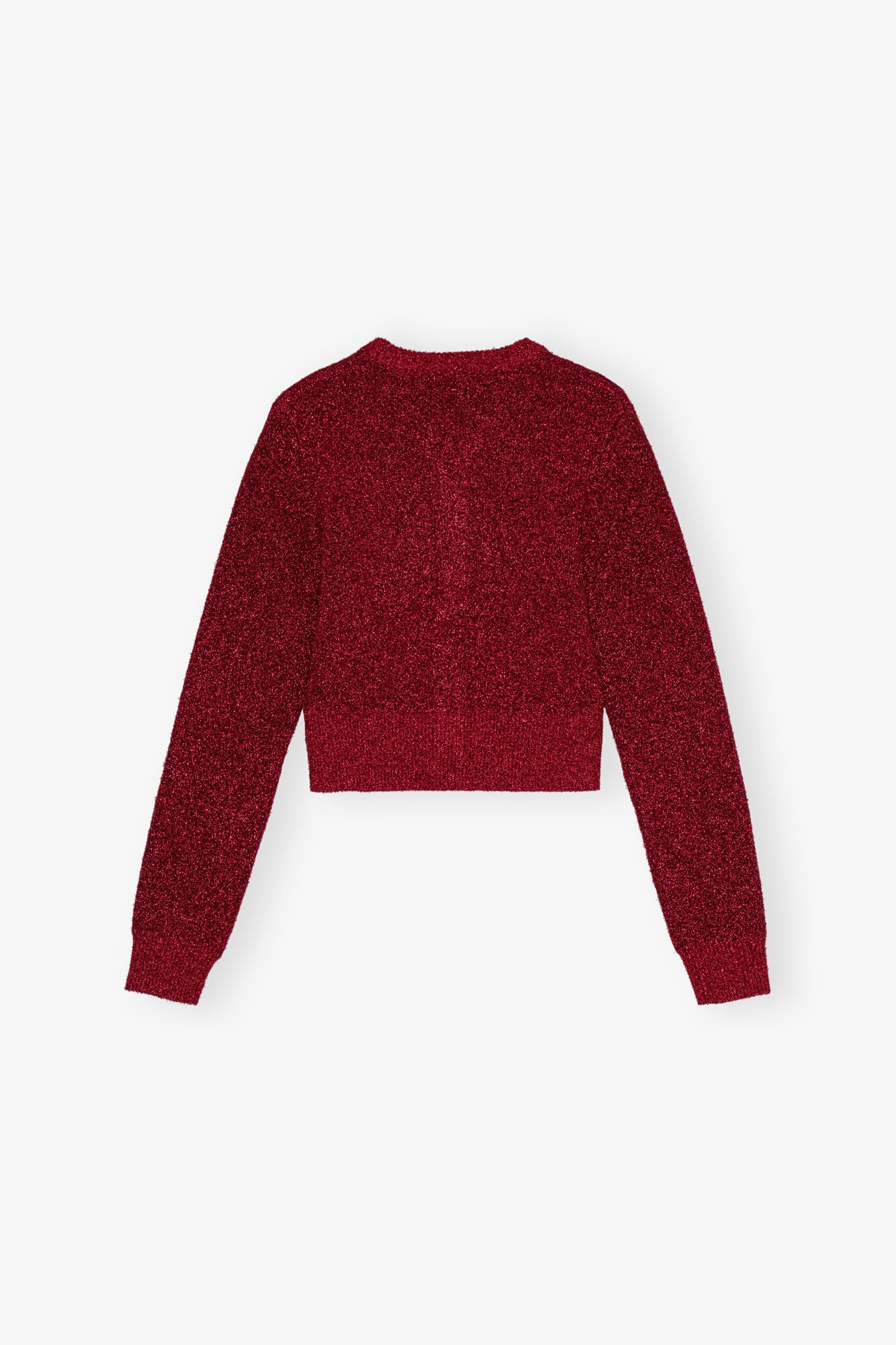 RED SPARKLE SHORT CARDIGAN - 6