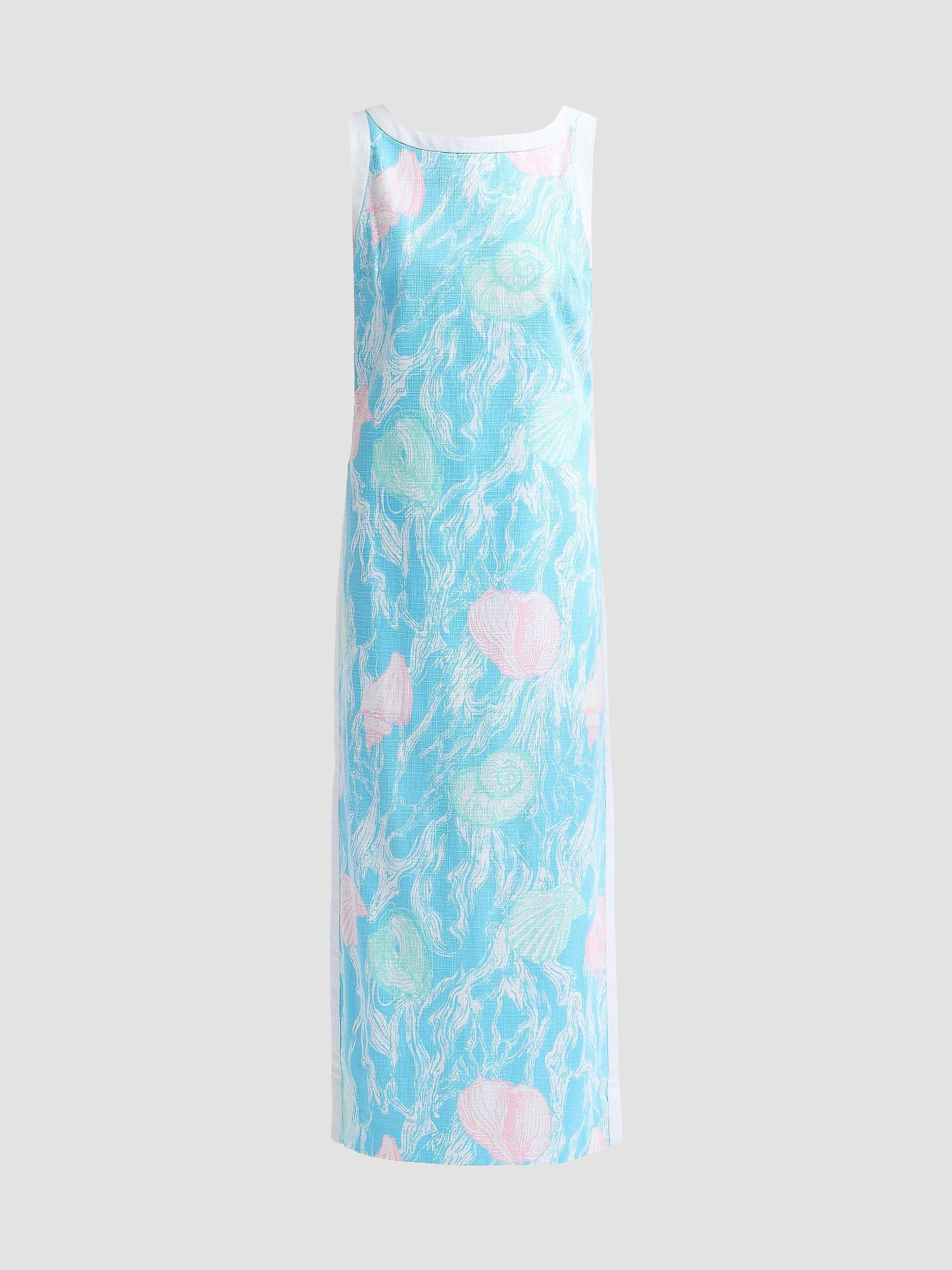 Women's Eleanora Shift Maxi Dress - Capri Blue Oversized - 1