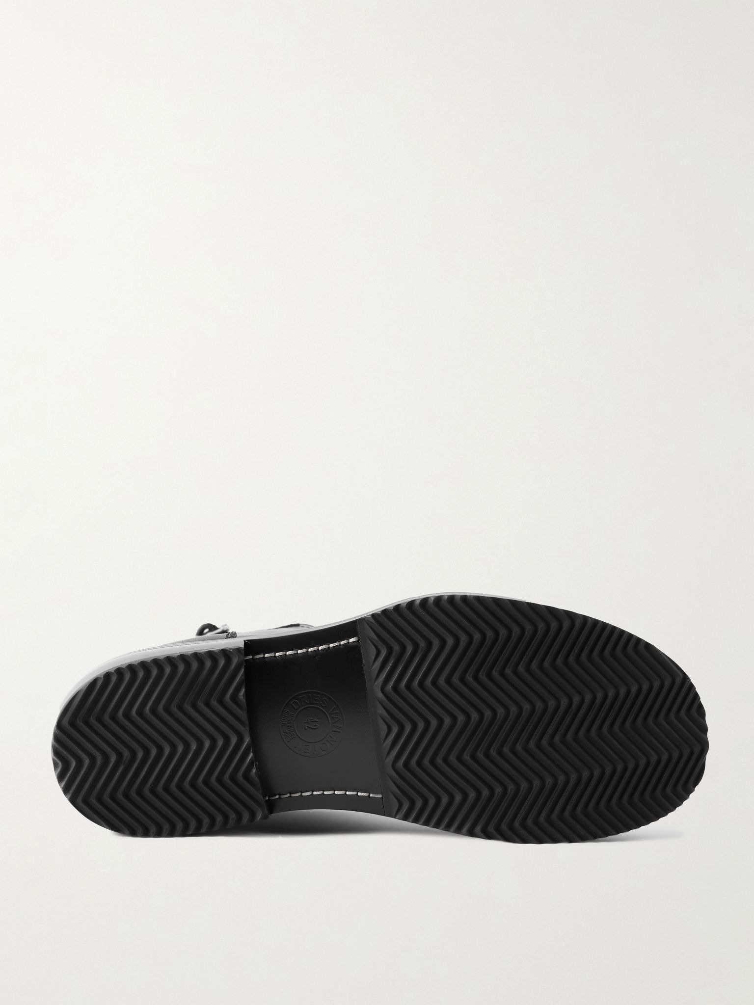 Buckled Leather Boots Black - 3