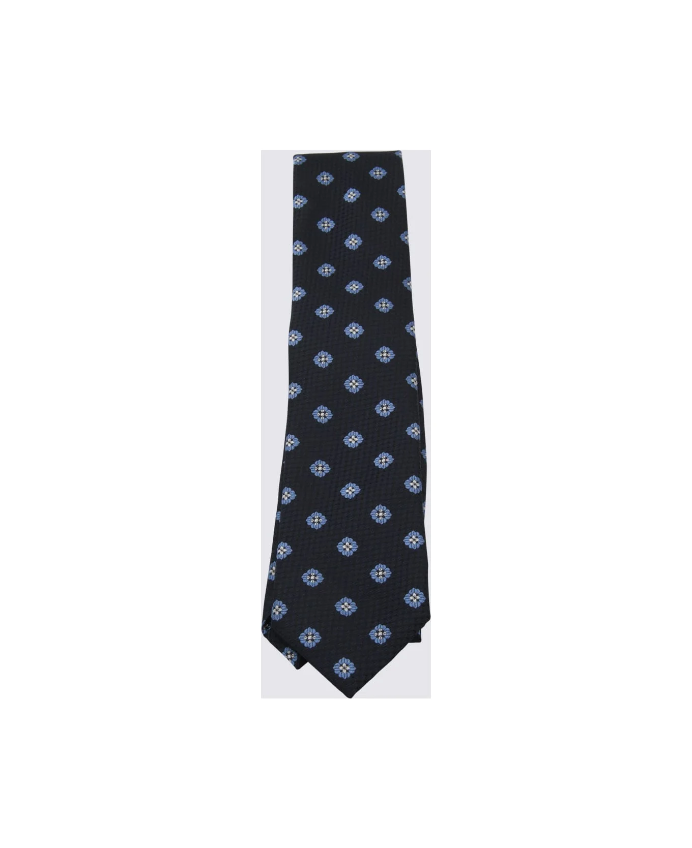 Blue Silk Tie - 1