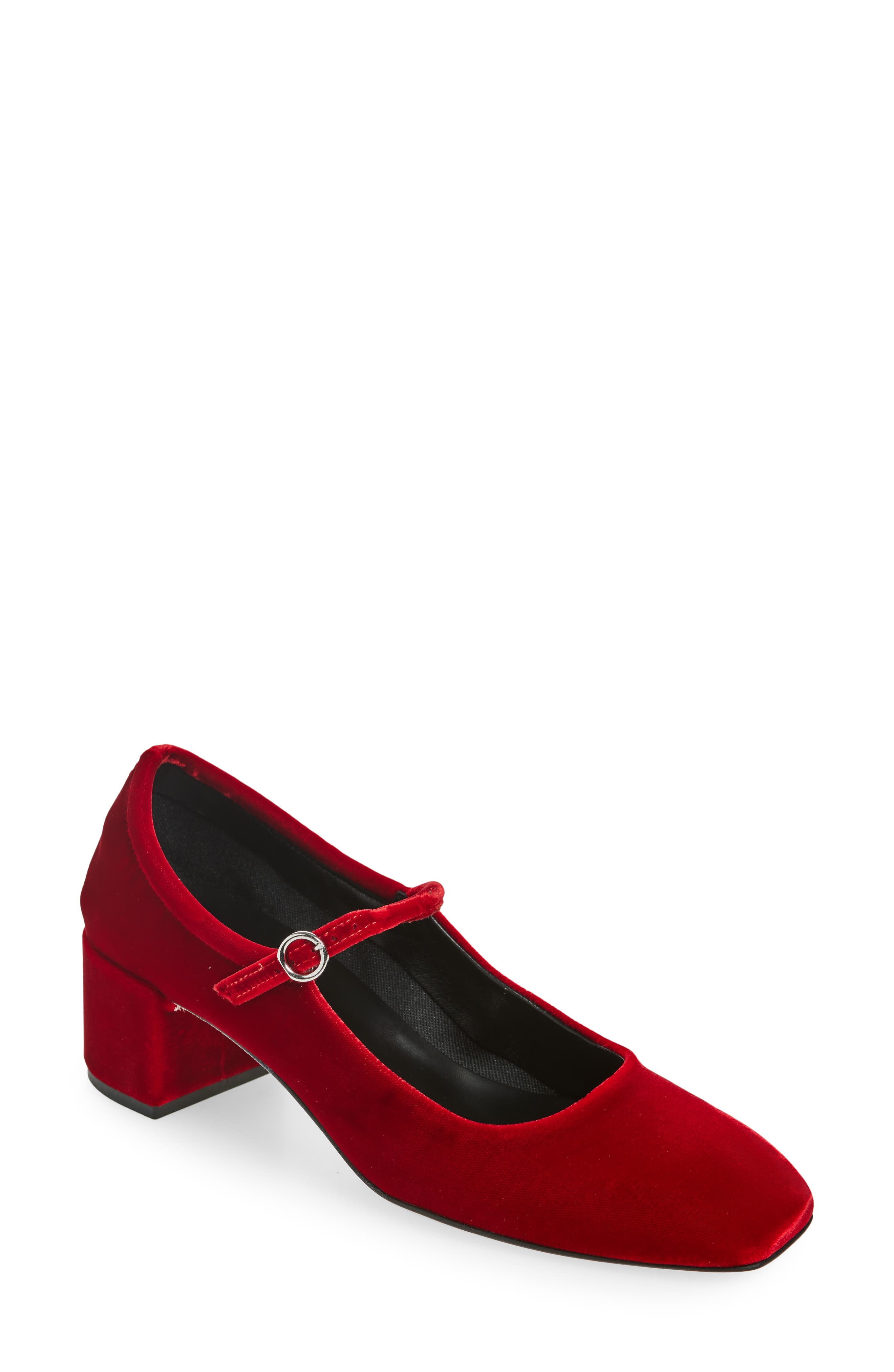 aeyde Aline Mary Jane Pump in Red at Nordstrom - 1