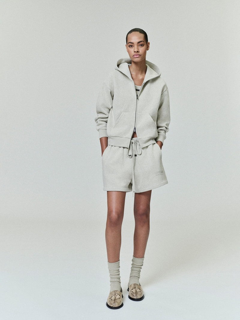 ESSENTIALS Womens Classic Fleece Zip-Up Hoodie outlook