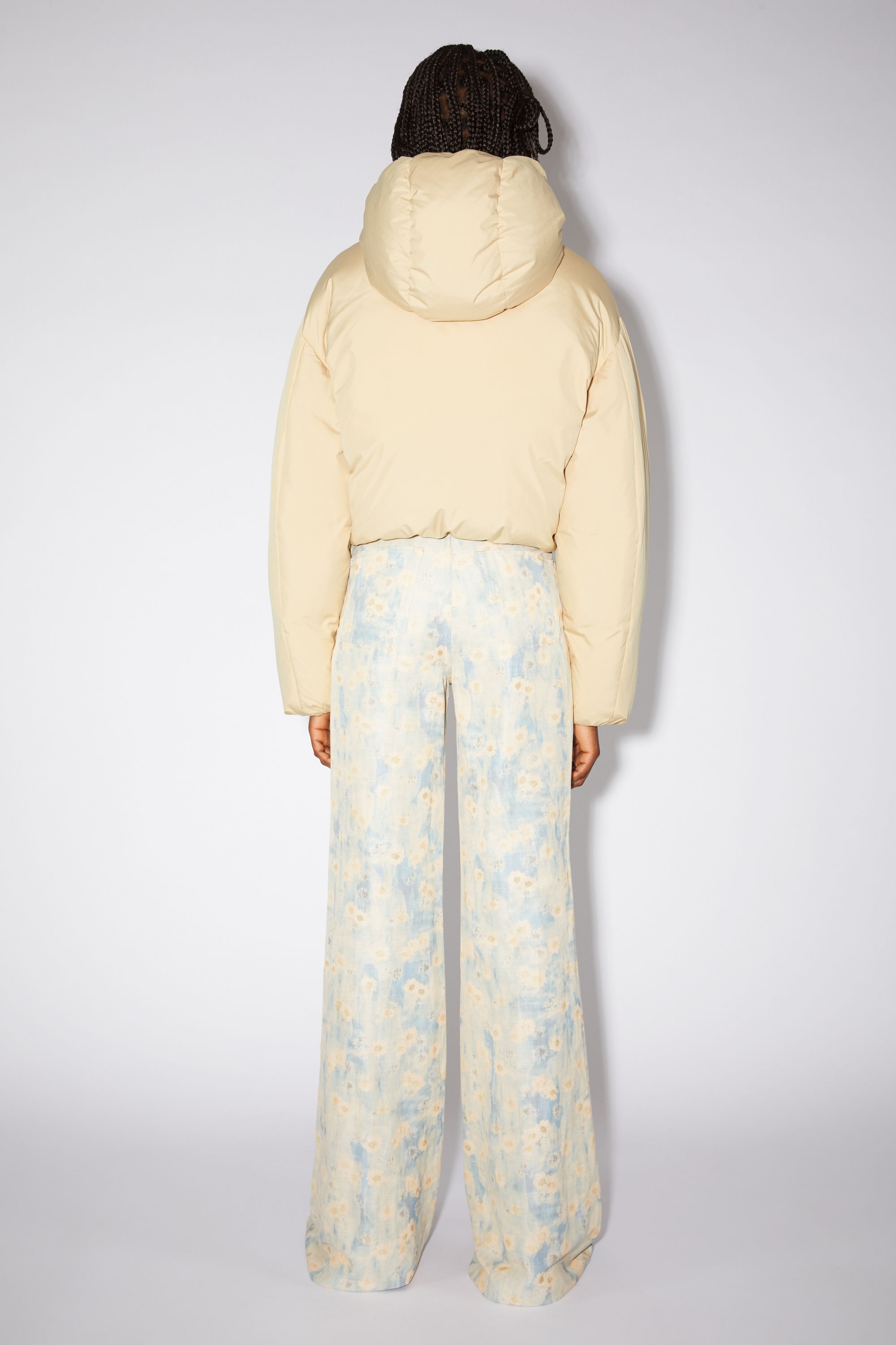 Hooded bomber jacket - Sand beige - 3