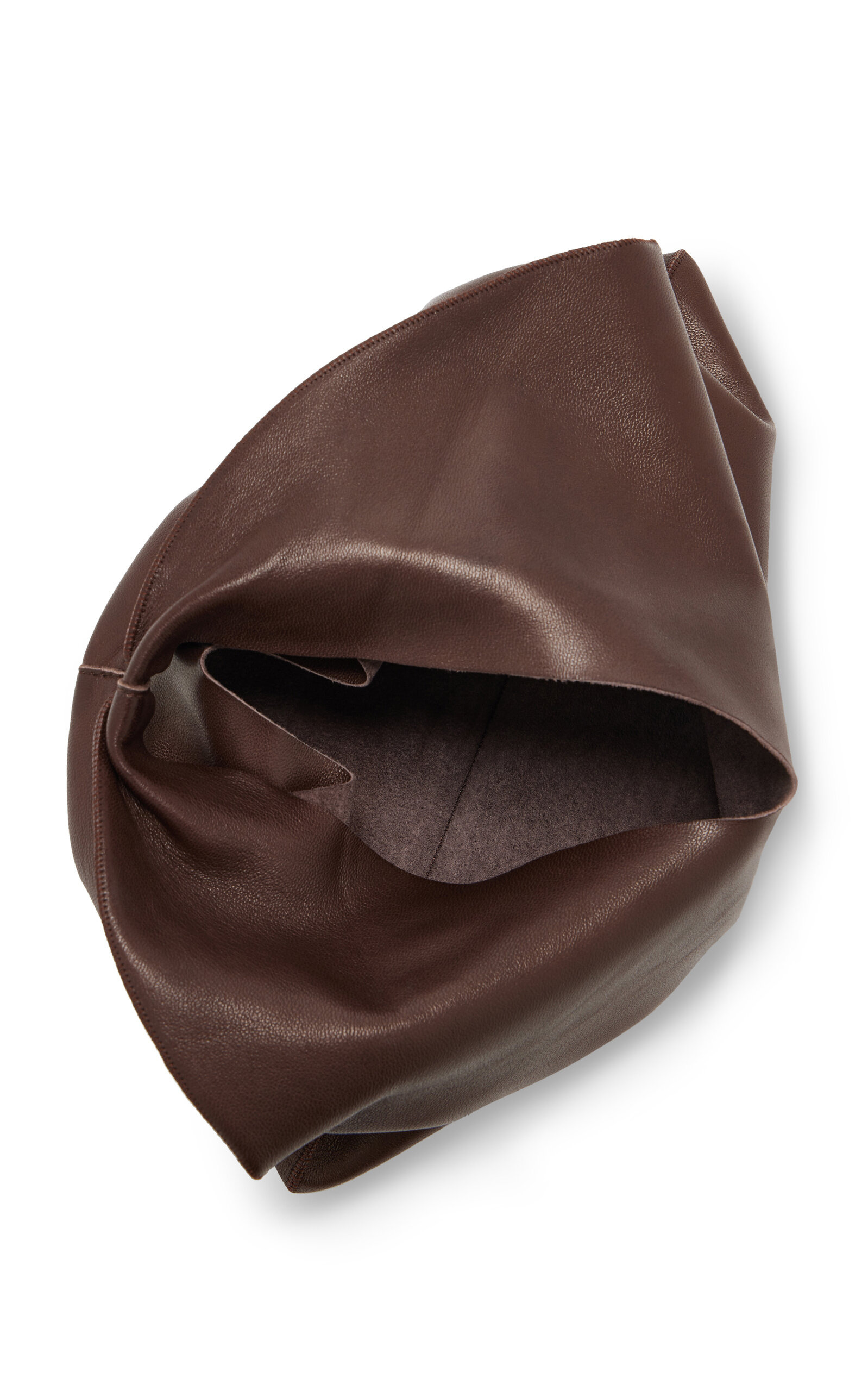 Small Bindle Leather Bag brown - 5