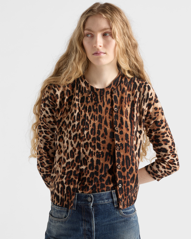 Printed cashmere cardigan 3
