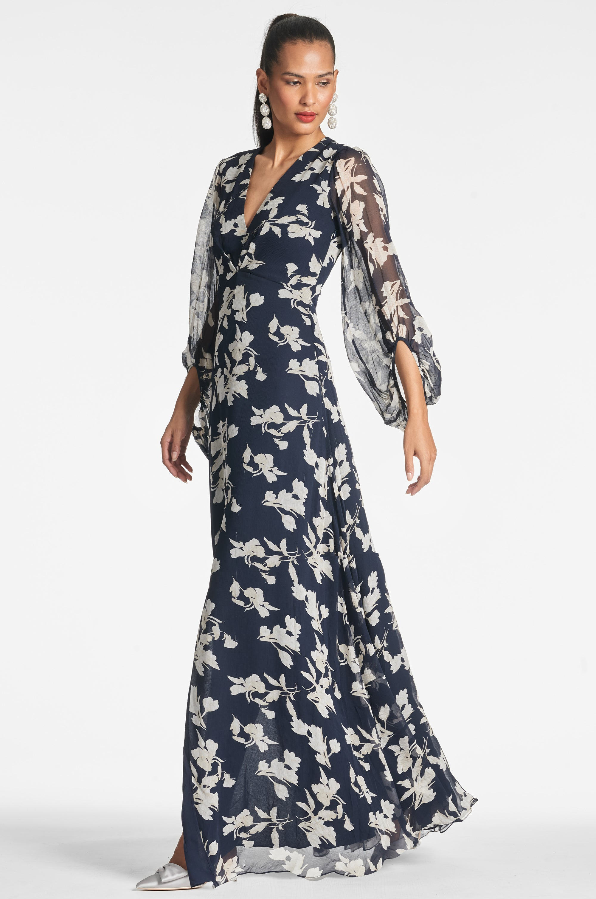 Jenny Gown - Navy Venetia Petal - 3