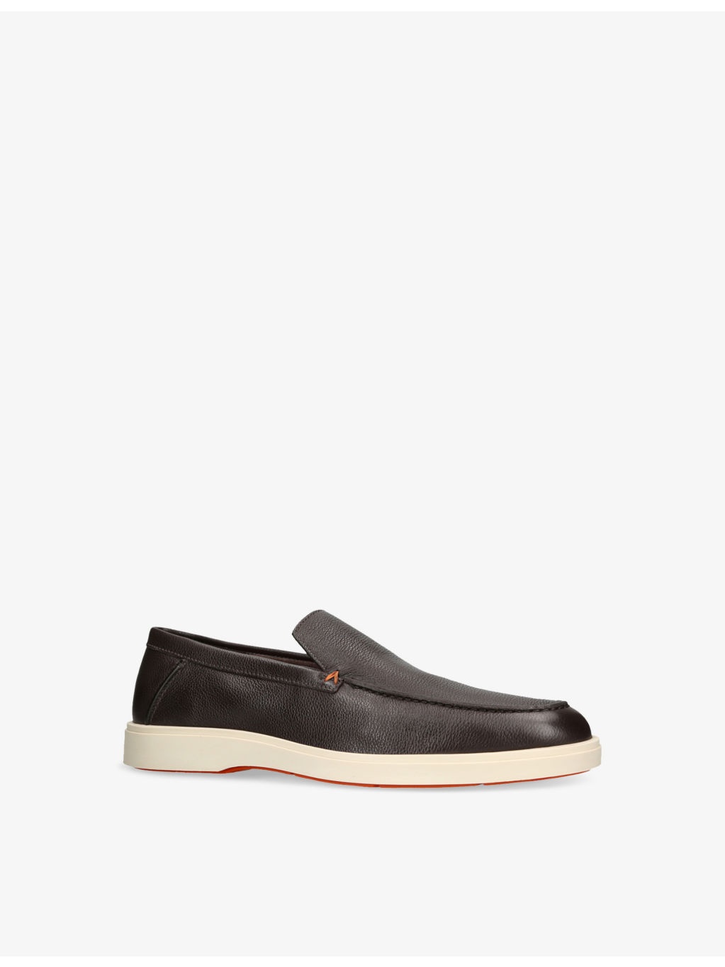 Detroit Contrast-Sole Leather Loafers - 3