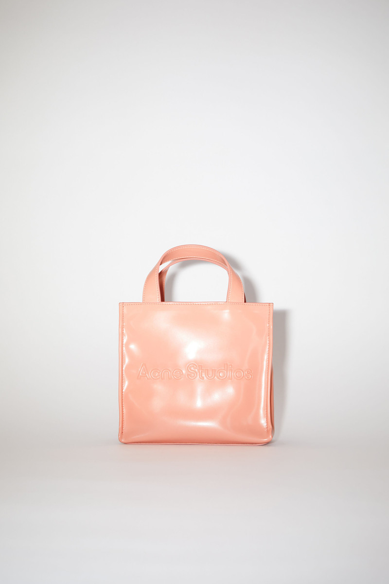 Logo mini shoulder tote bag - Salmon pink 1