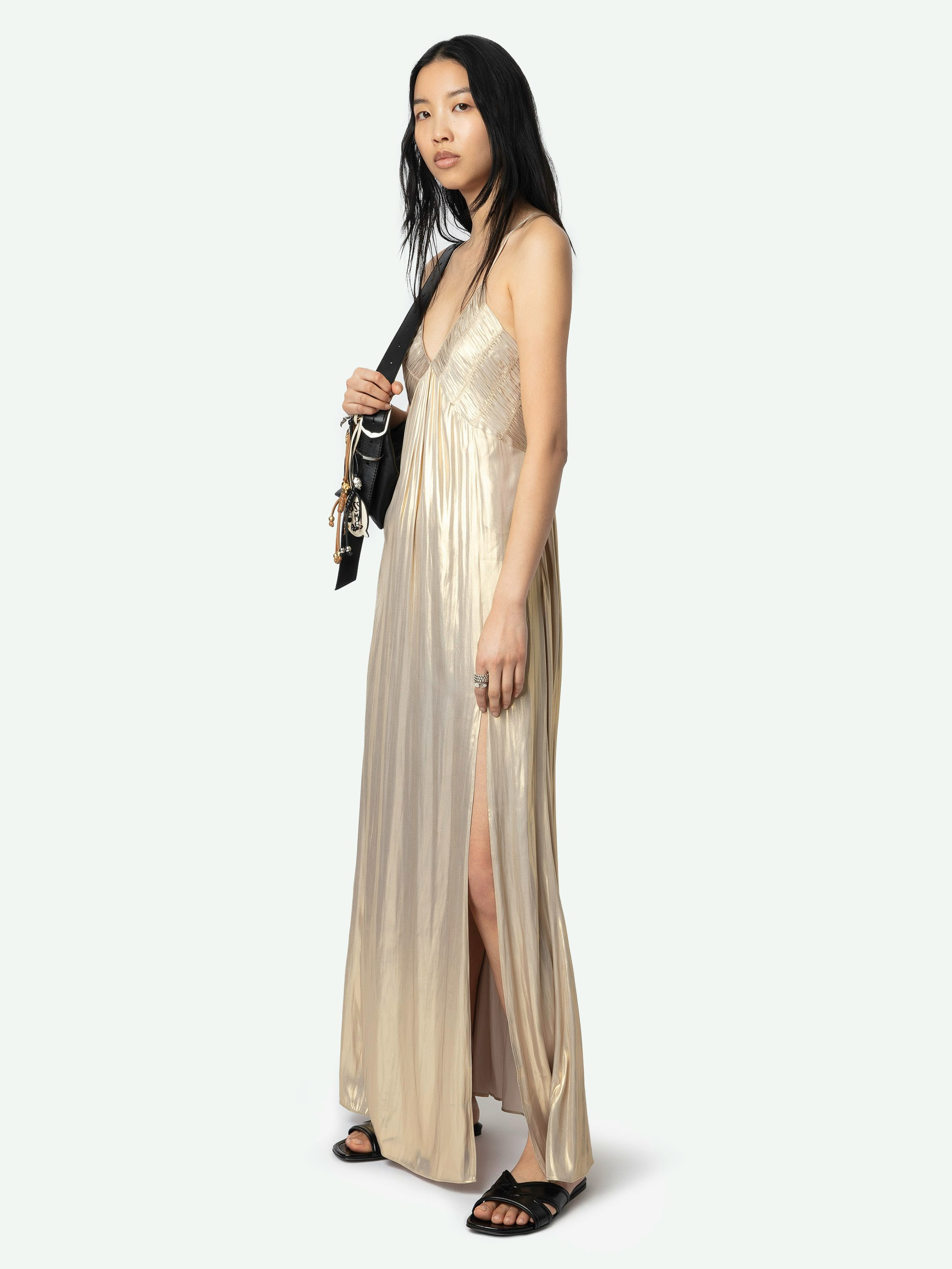 Rayonne Satin Dress - 4