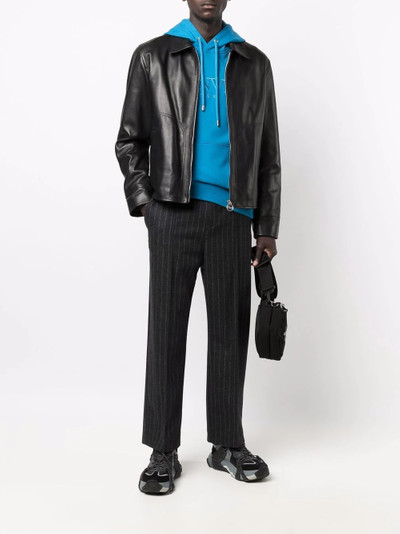 Lanvin lambskin zip-up jacket outlook