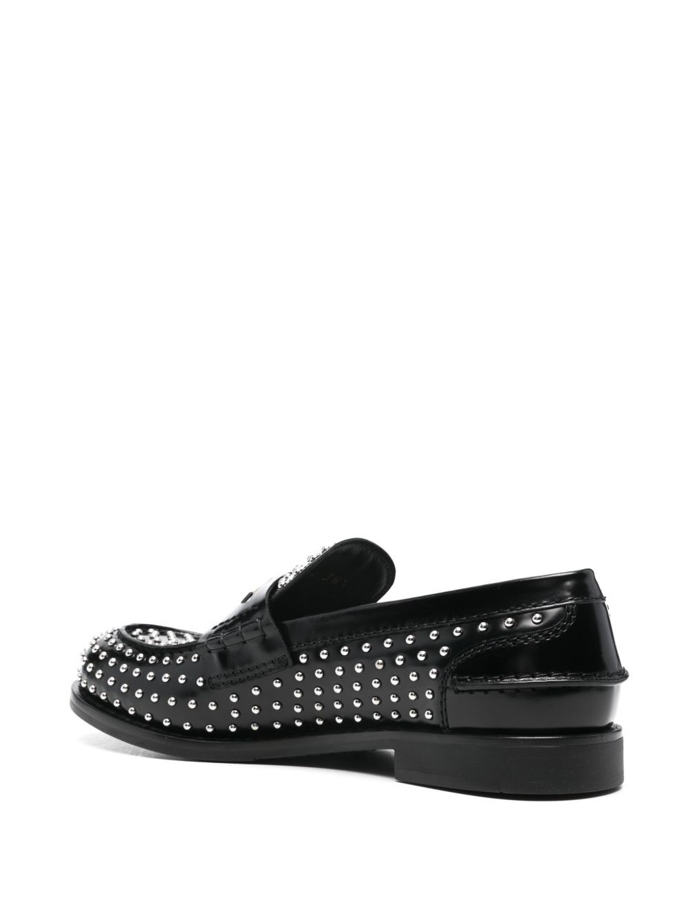 stud-embellished loafers - 3
