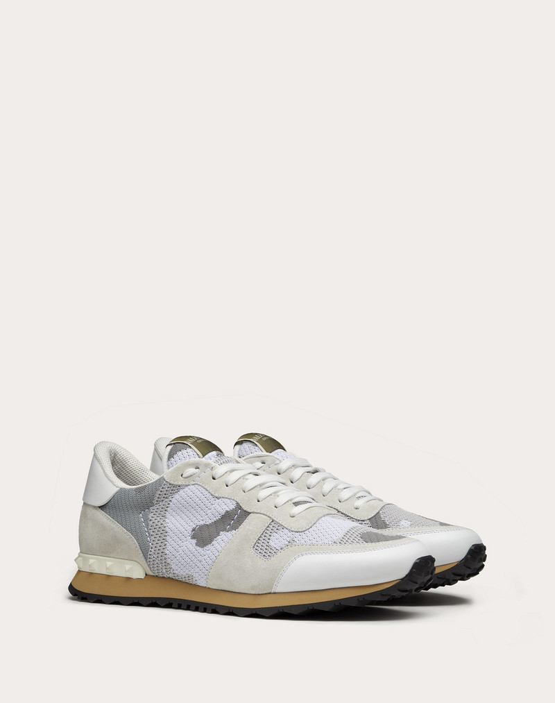 Valentino Mesh Fabric Camouflage Rockrunner Sneaker outlook