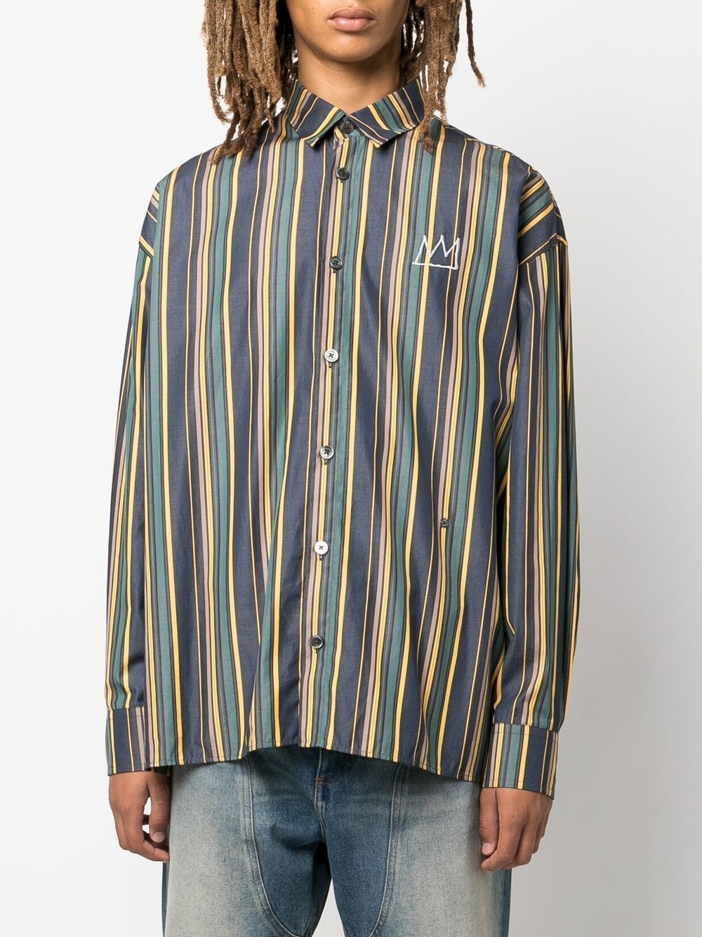 ILLUSTION NOWS THE TIME STRIPED SHIRT - 2