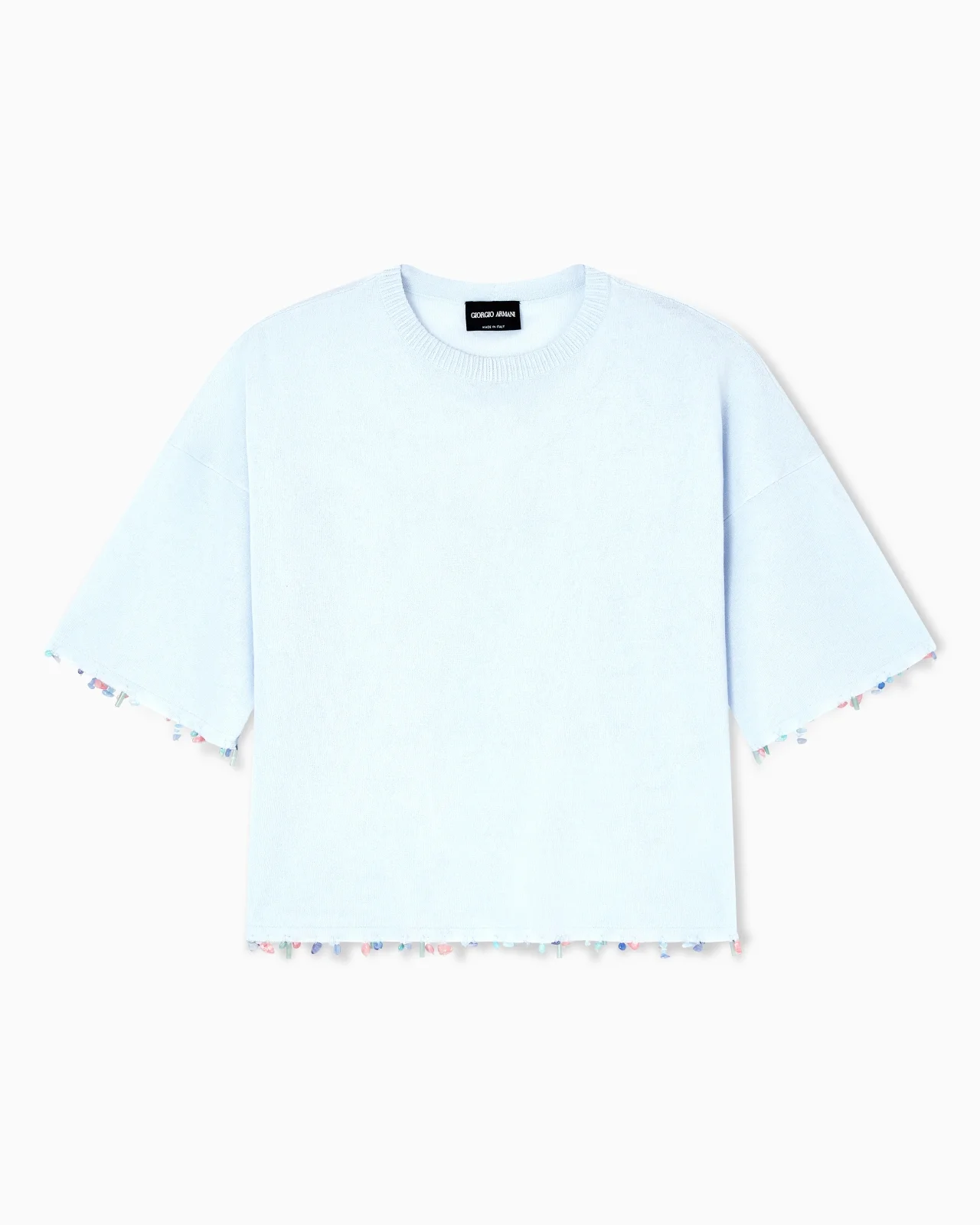 SILK AND COTTON T-SHIRT - 1