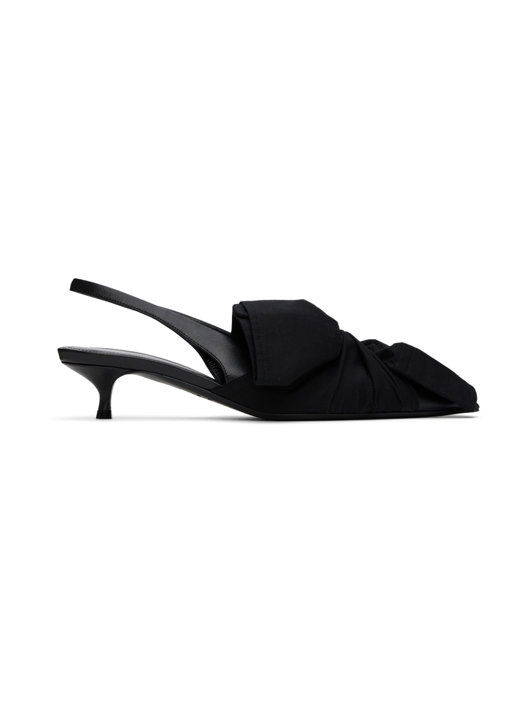 Black Knife Chemise 40mm Slingback Heels - 1