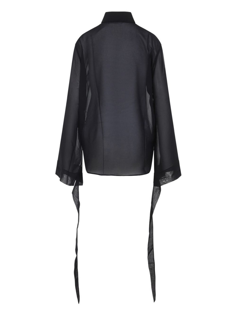 The Frankie Shop tie-sleeve top outlook