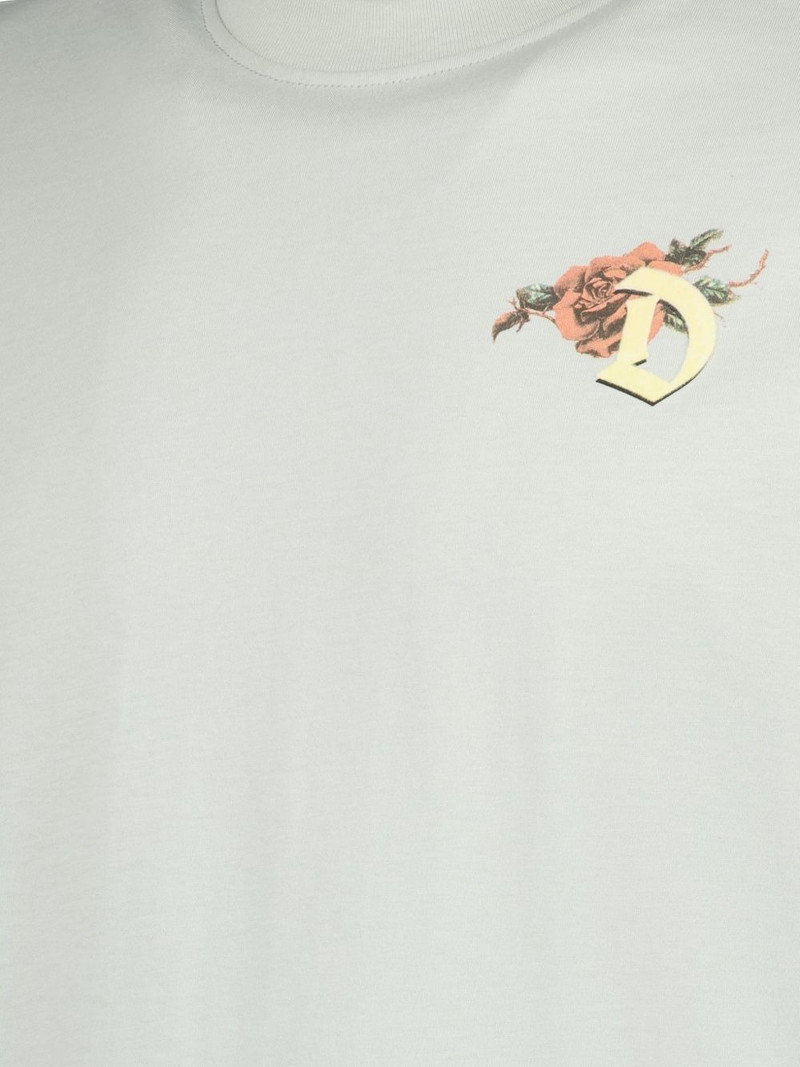floral-print crew-neck T-shirt 4