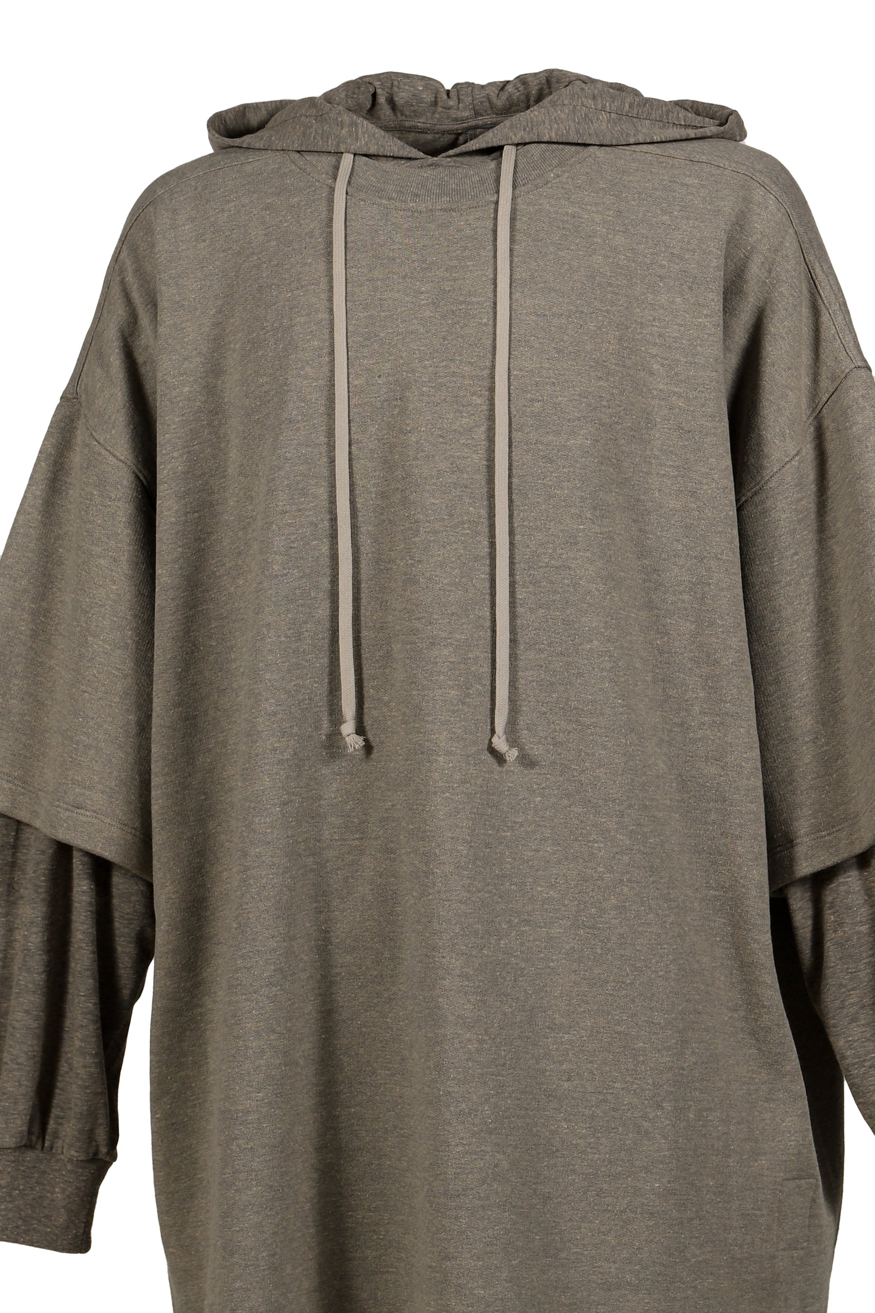 TOMMY HUSTLER HOODIE / MELANGE GRY - 4