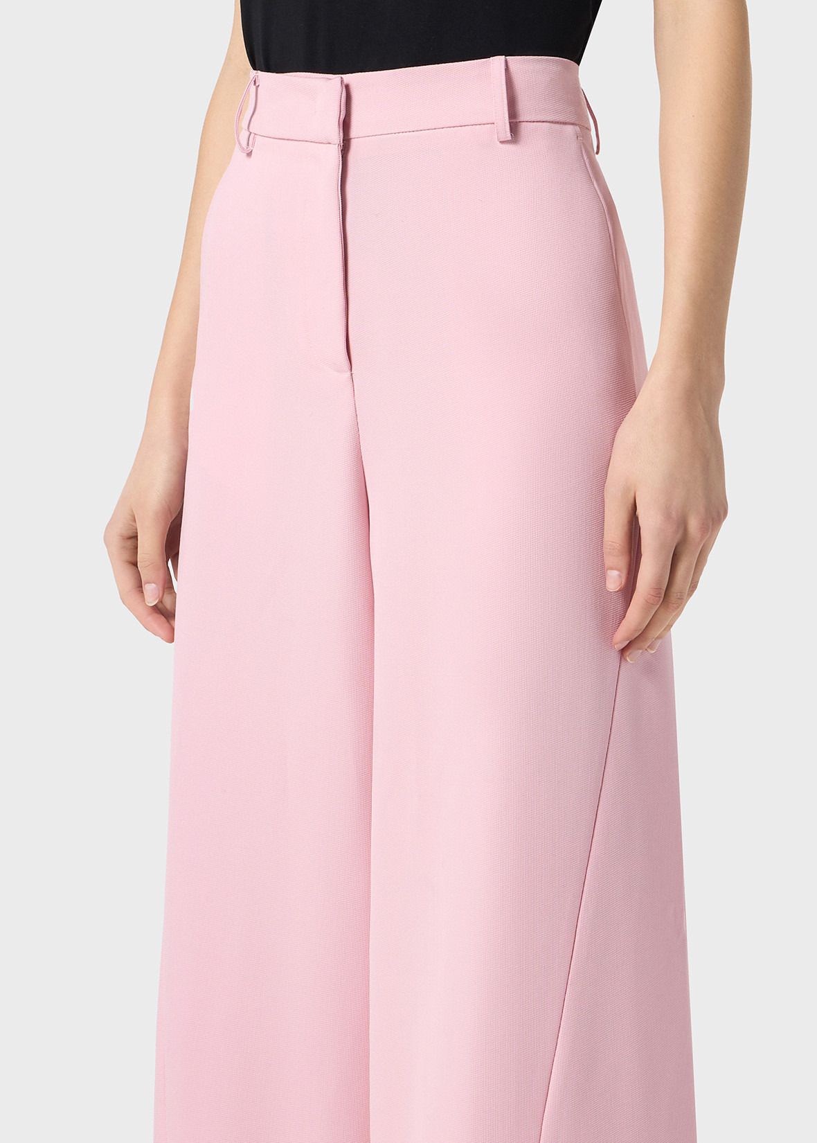 SUPERWIDE-LEG PANTS IN GRAIN DE POUDRE WOOL - 5