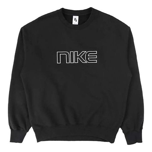 Men's Nike Alphabet Logo Round Neck Pullover Loose AV8276-010 - 1