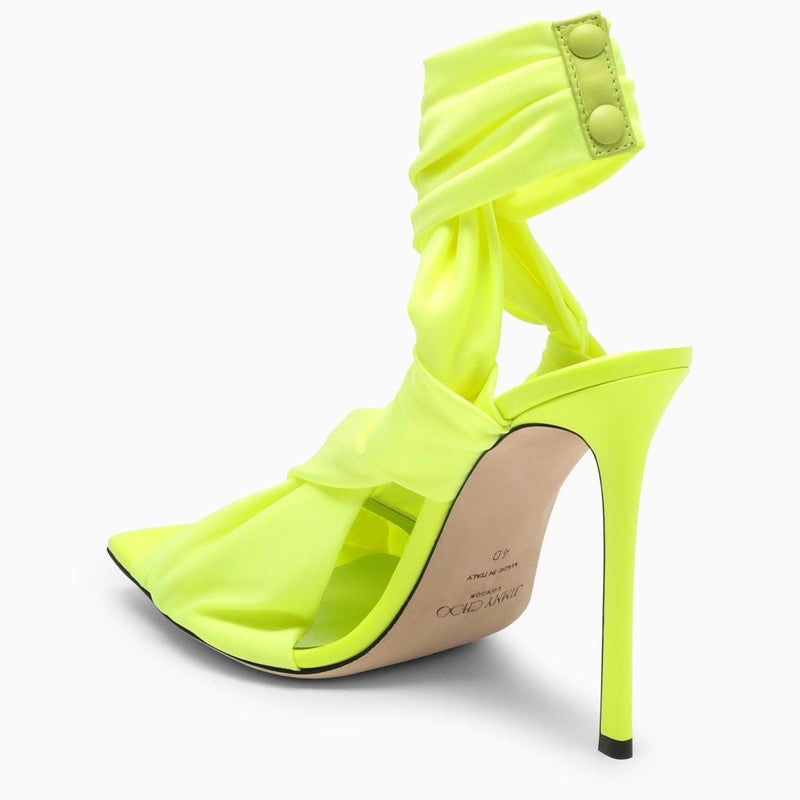 Jimmy Choo Neoma 11 Neon Yellow Sandal Women - 4