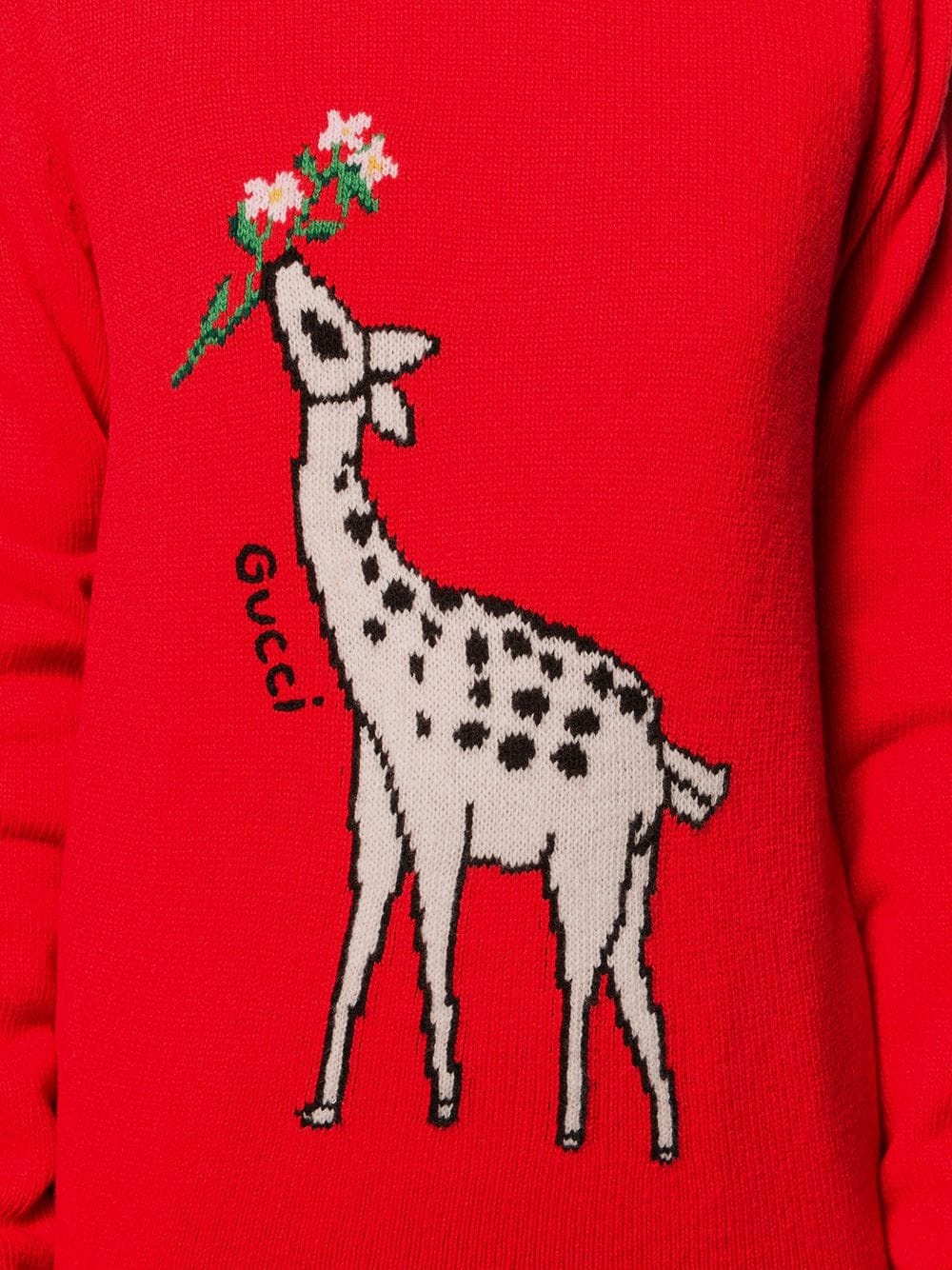 giraffe intarsia jumper - 5