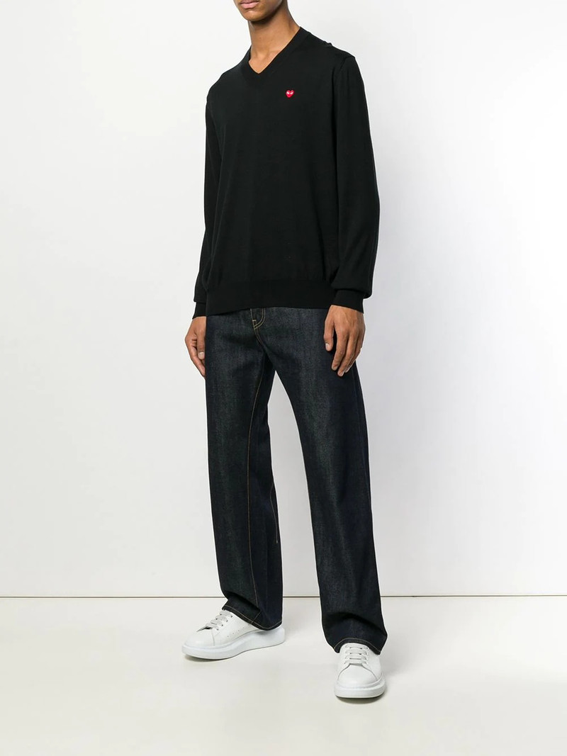 Comme des Garçons PLAY contrast logo jumper outlook