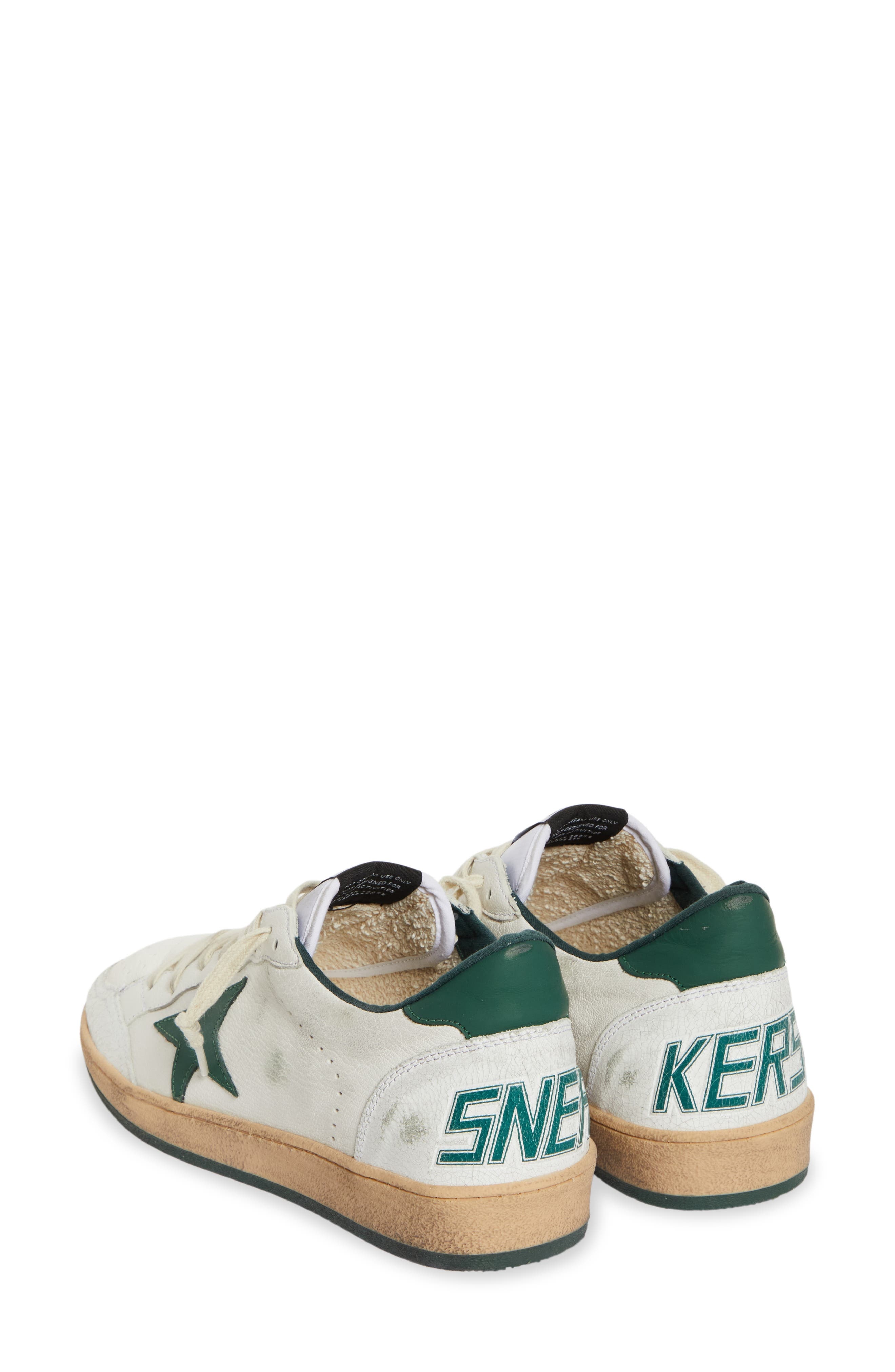 Golden Goose Ball Star Sneaker in White/Green at Nordstrom - 2