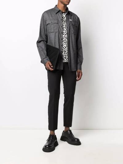 DSQUARED2 twill button front shirt outlook