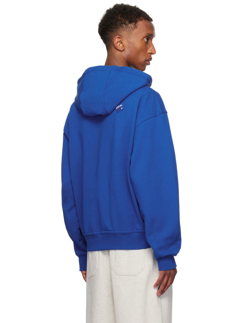 Blue TRS Tag 02 Zip-Up Hoodie 3