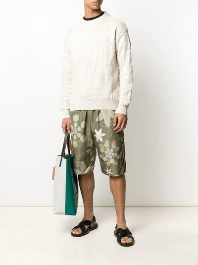 FENDI floral print Bermuda shorts outlook