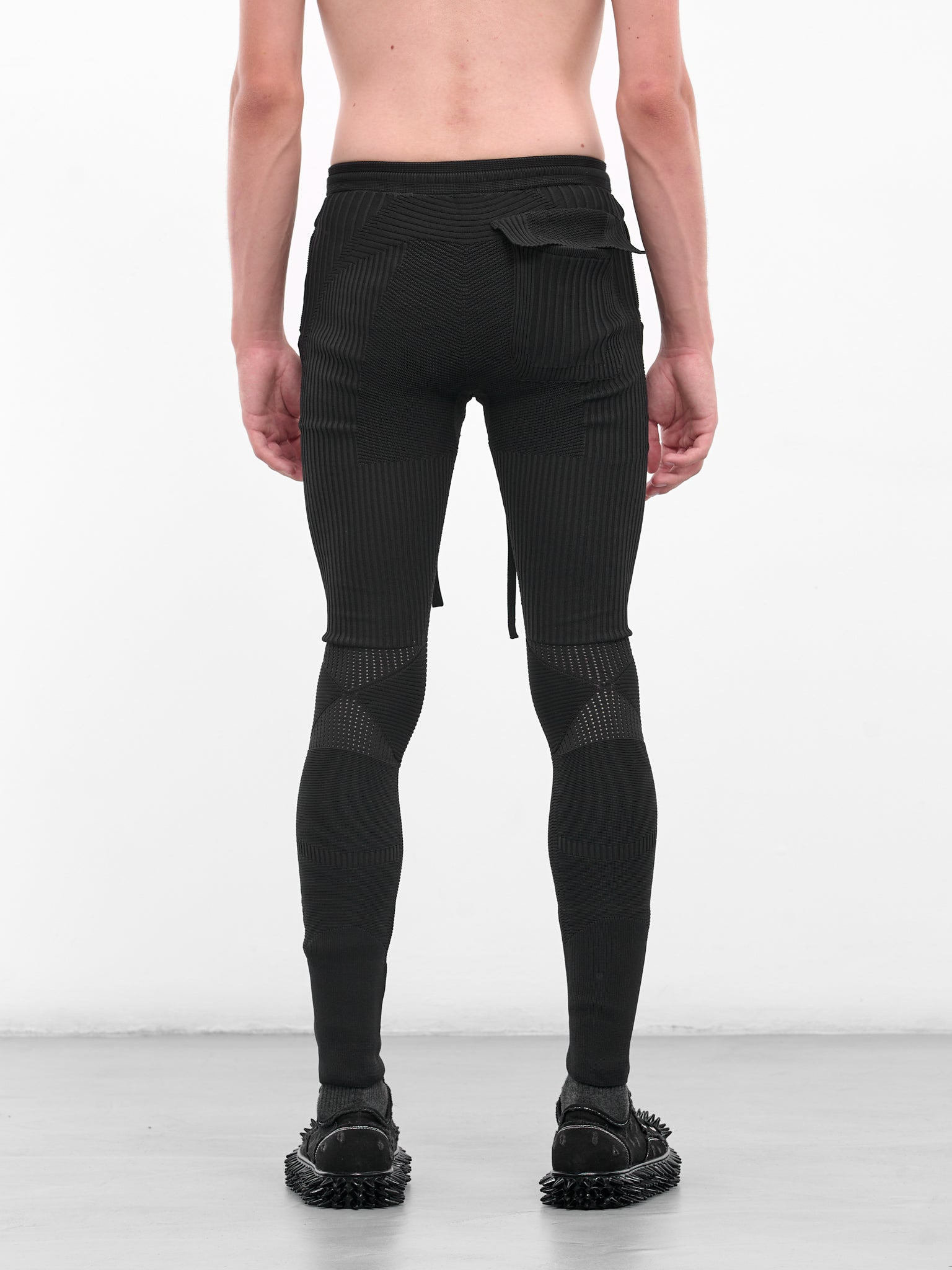 Rib-Knit Patterened Slim Leggings - 3