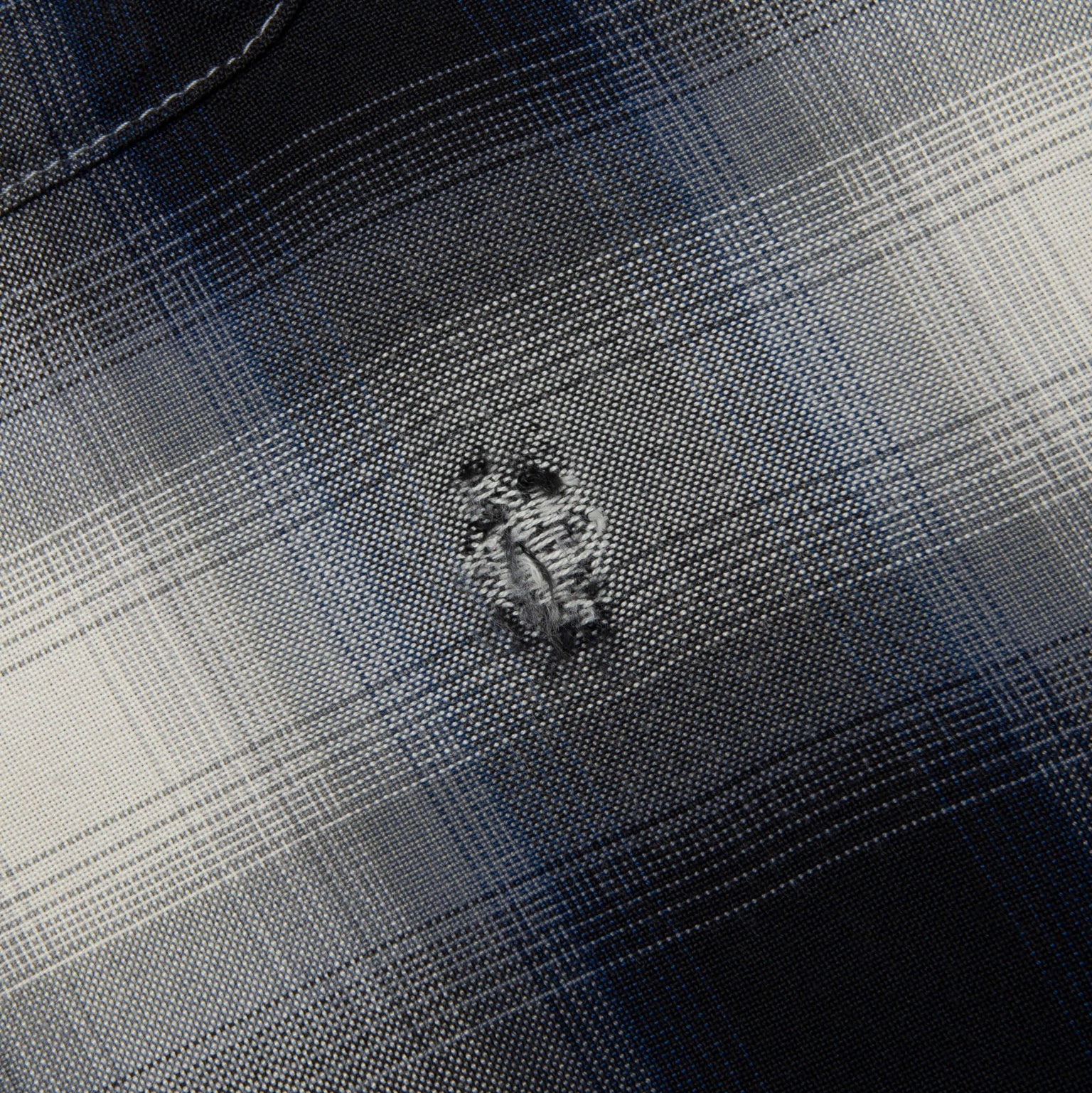SAINT MICHAEL X LASTMAN MX6 CHECKERED L/S BUTTONUP SHIRT - NAVY - 5