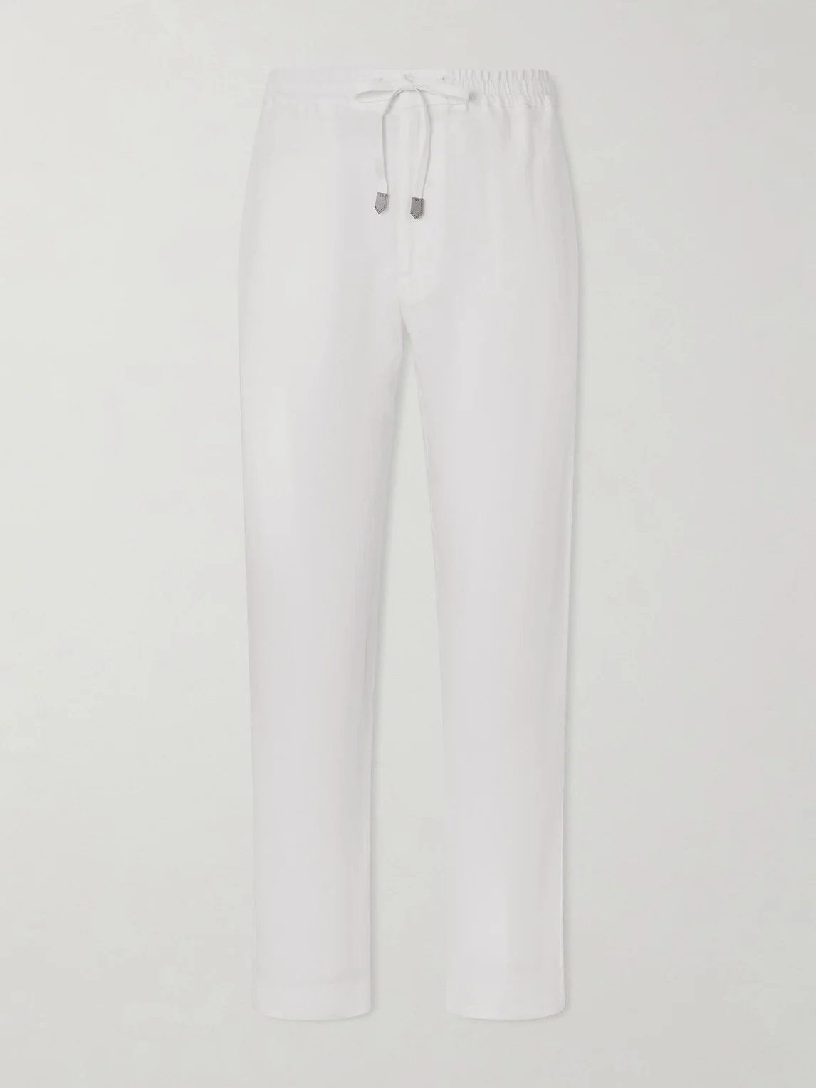 Straight-Leg Linen Trousers - 1