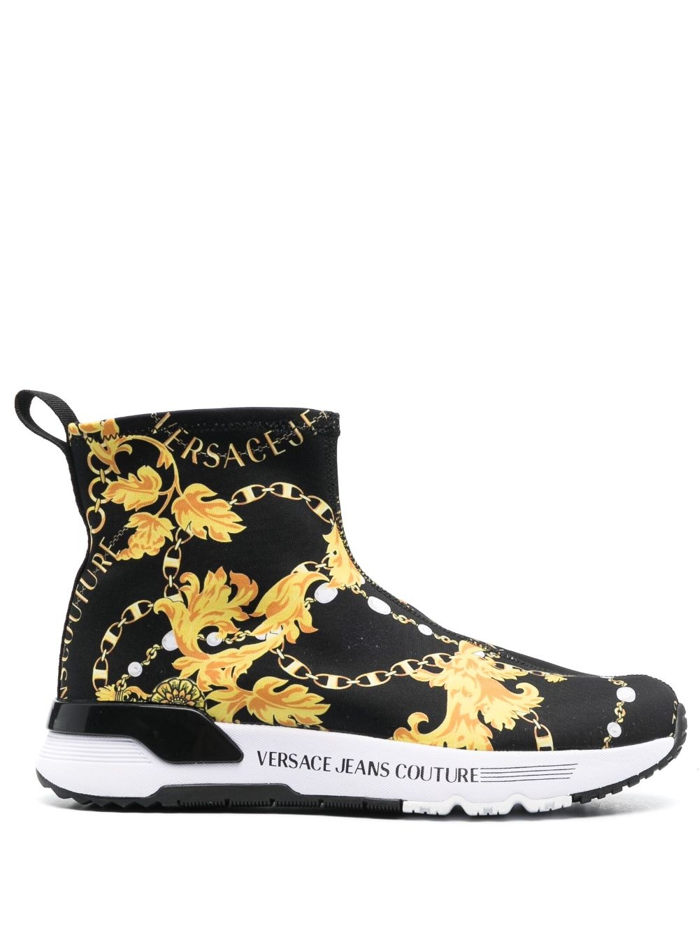 logo-print hi-top sneakers - 1