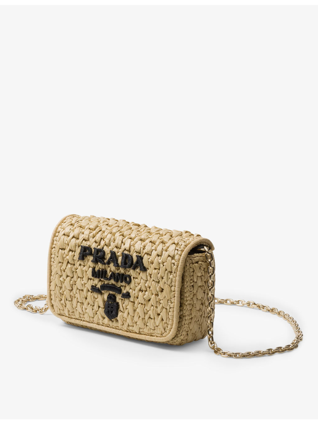Embroidered-logo crochet shoulder bag - 2