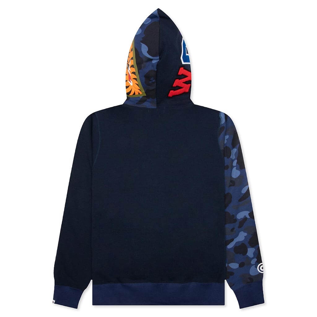 COLOR CAMO SHARK FULL ZIP HOODIE - NAVY - 2