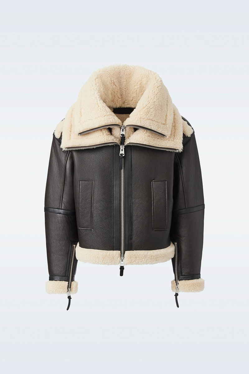 LOTTE Sheepskin jacket with double collar 1