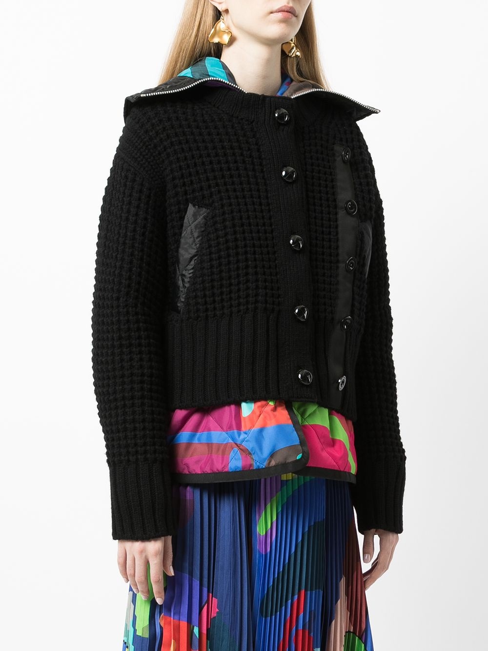 x KAWS deconstructed layered blouson - 3
